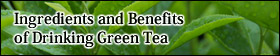 Ingredients and Benefits of Drinking Green Tea